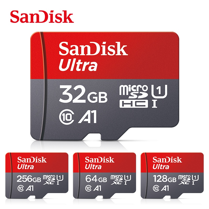 Sandisk Memory Card 256GB 512GB 128GB Kartu TF Real Kapasitas Super Besar 16GB 8GB 32GB 64GB SD Card