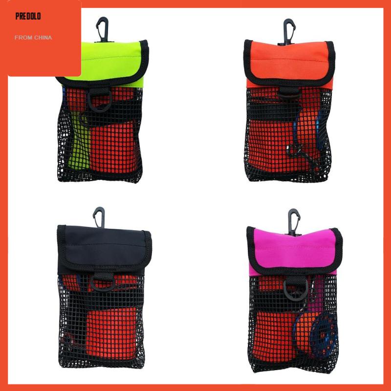 [Predolo] Gulungan Selam Scuba &amp; SMB Pelampung Holder Carry Mesh Bag Rosy