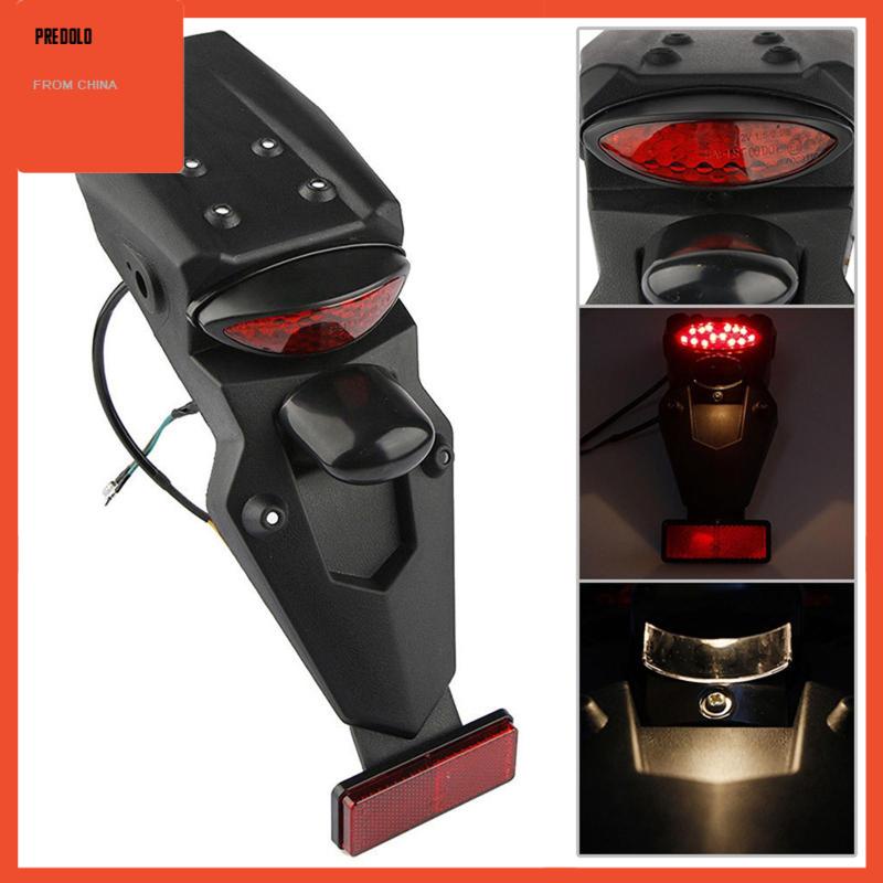 [Predolo] Mudguard Belakang Sepeda Motor Sepeda LED Rem Tail Light Super Terang