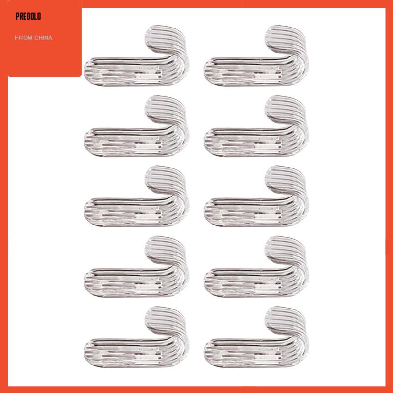 [Predolo] 10x Kait Perekat 2.5kg Max Acrylic Towel Hooks Untuk Topi Tas Kamar Tidur