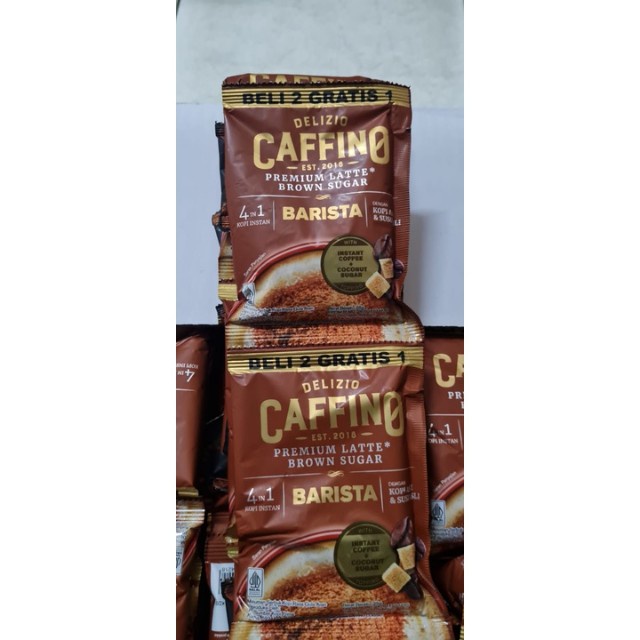 Caffino Barista - Premium Latte Brown Sugar - Beli 2 Sachet FREE 1 sachet @ 25gr/sachet