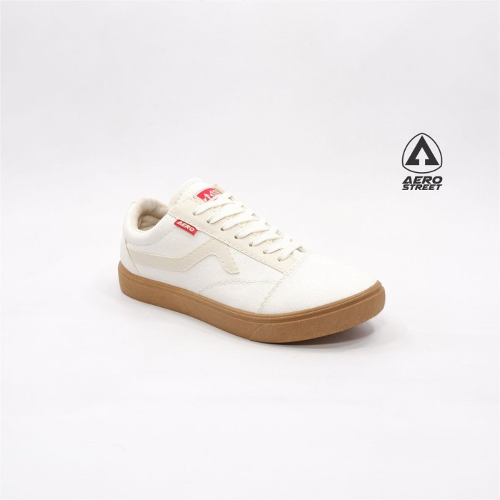 (COD) Aerostreet 36-45 Massive Putih Gum - Sepatu Sneakers Casual 21HH23 - 38