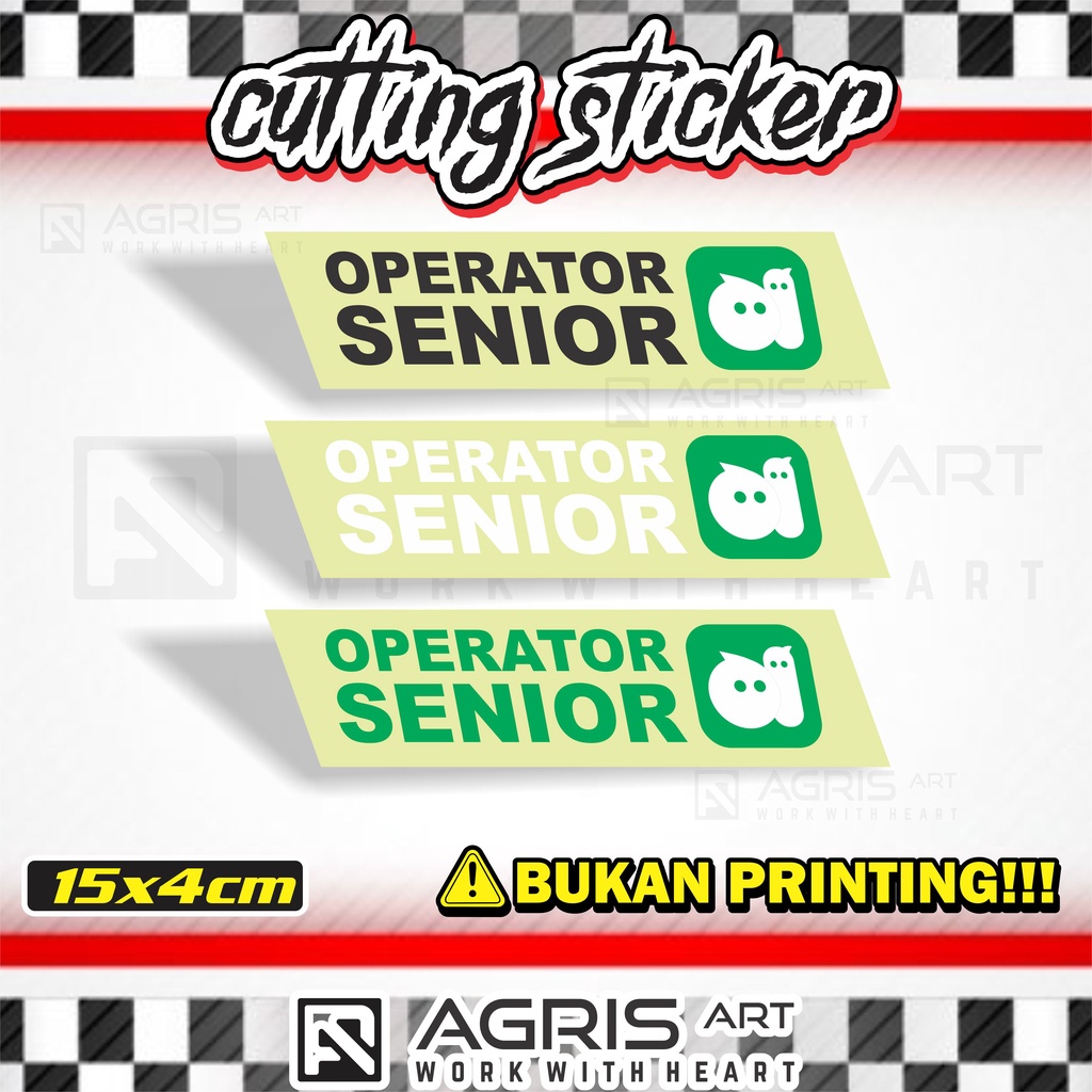 cutting sticker stiker OPERATOR SENIOR MICHAT viral