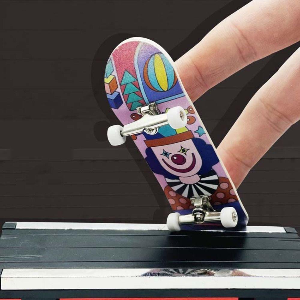 Lanfy Jari Skateboard Hadiah Ulang Tahun Mainan Anak Jari Skuter Surfing Mainan Meja Mainan Fingerboard Mainan Baru Jari Papan Surfing