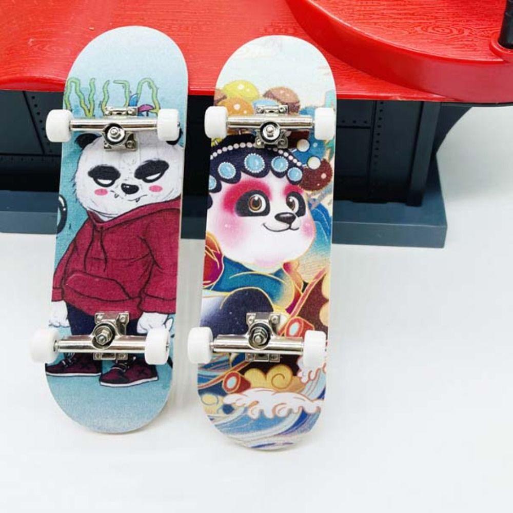 Lanfy Jari Skateboard Hadiah Ulang Tahun Mainan Anak Jari Skuter Surfing Mainan Meja Mainan Fingerboard Mainan Baru Jari Papan Surfing