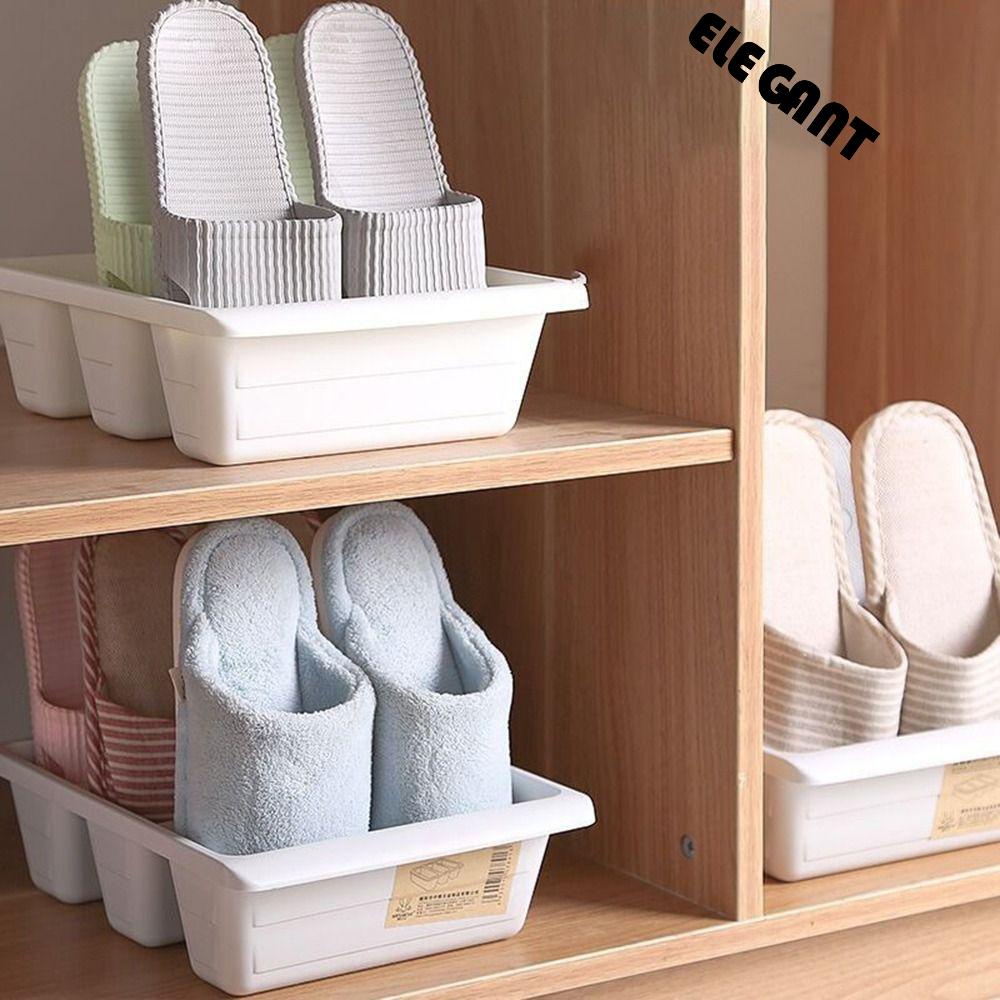 [Elegan] Rak Sepatu Rumah Tangga Hemat Ruang Kreatif Penyimpanan Organizer Sandal Rak