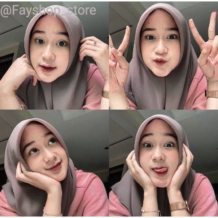 [ COD ] New 60+ Warna Daily Hijab Bella Square | Hijab Segi Empat Double Hycount | Hijab Segi Empat 
