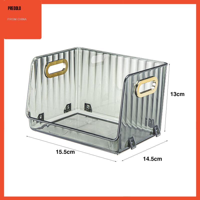 [Predolo] Wadah Penyimpanan Bening Kotak Penyimpanan Transparan Untuk Pintu Masuk Kamar Tidur Dapur