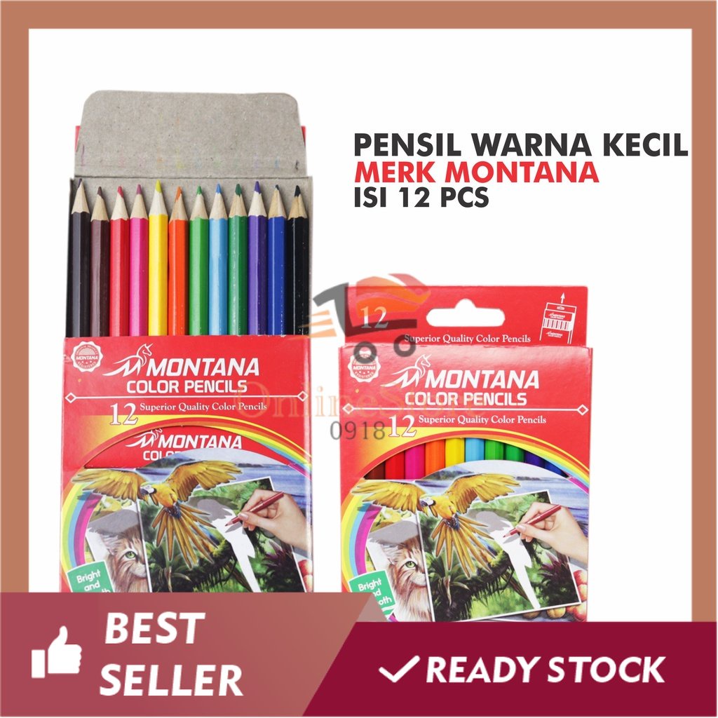 

OS -G103- Pensil Warna 12pcs Pack KECIL - Pensil Mewarnai Anak Ukuran Kecil 12pcs