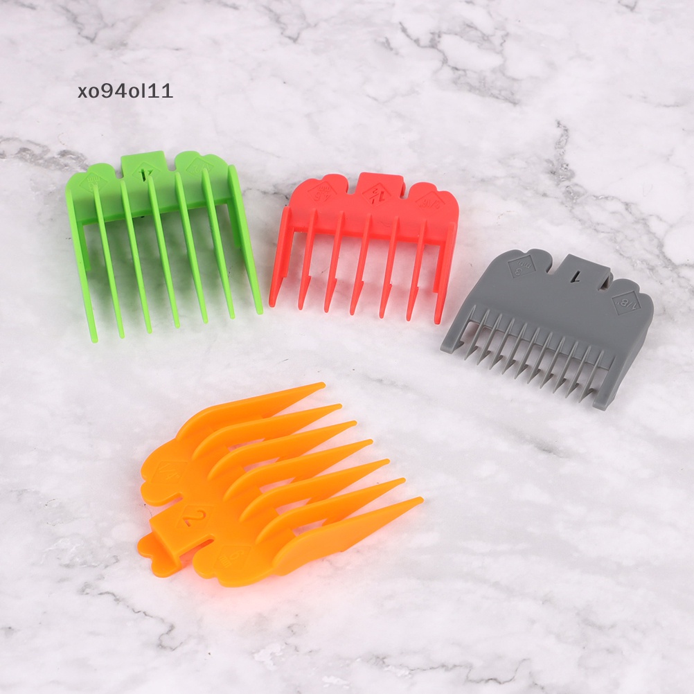 Xo 10pcs Barber Shop Styling Comb Sets Clipper Hair Limit Sisir Trimmer Attachment OL