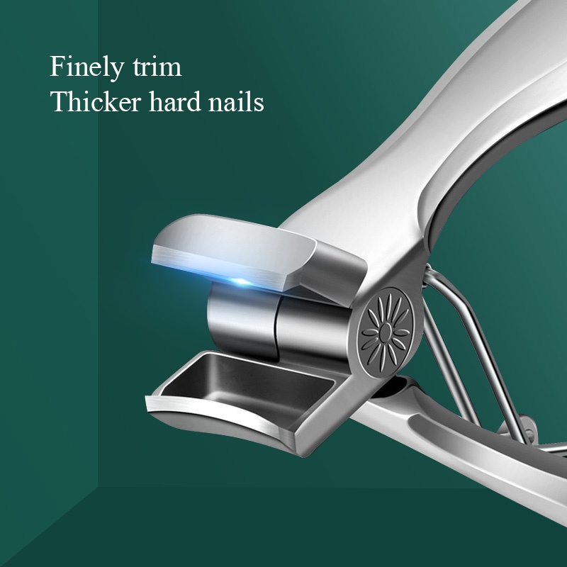 Gunting Kuku Rahang Lebar Stainless Steel Untuk Manicure Cutter Tebal Keras Kuku Kuku Gunting Trimmer Tools Set