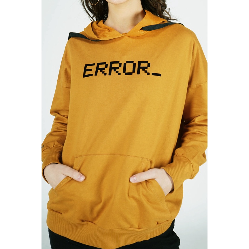 10Pm Sweater Hoodie Wanita Error Dark Mustard 34018P1Dd