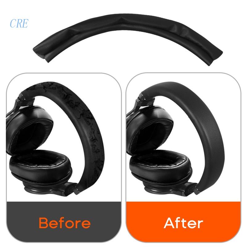 Cre Cover Bando Kulit Imitasi Berkualitas Tinggi Untuk Lengan Headphone 1ADAC1ABT