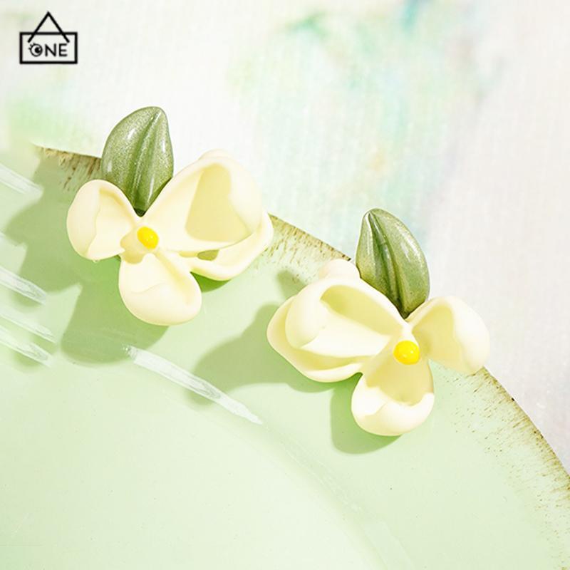 COD❤️Anting bunga gardenia Simple Untuk Wanita Gaya Korea-A.one