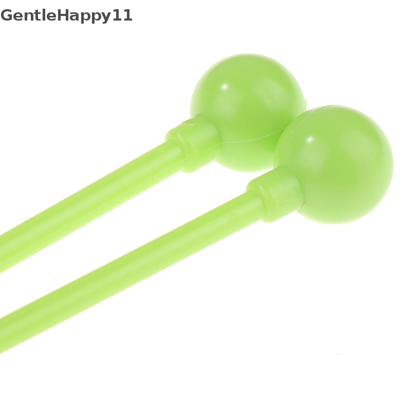 Gentlehappy 2Pcs Perkusi Drum Stik Palu Instrumen Plastik Mainan Anak Aksesoris id