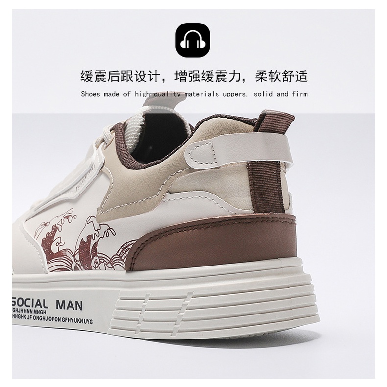 Sepatu Casual FASHION terkece corak gambar AIR social man TERBARU IMPORT