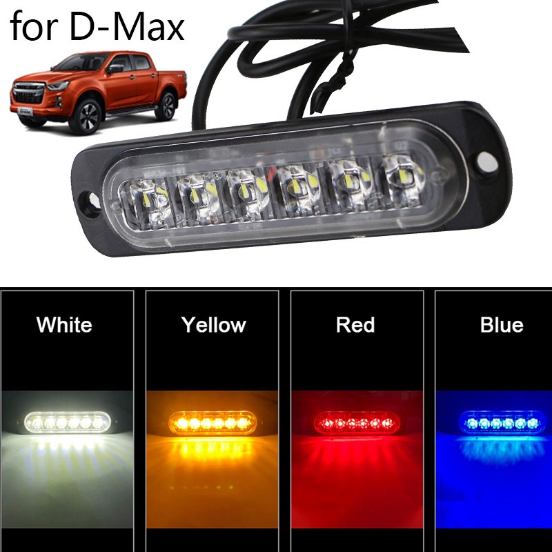 Lampu Kerja Mobil Offroad 6led Sorot Siang Hari Running Light Flood Beam Untuk Aksesoris Isuzu Dmax D-Max