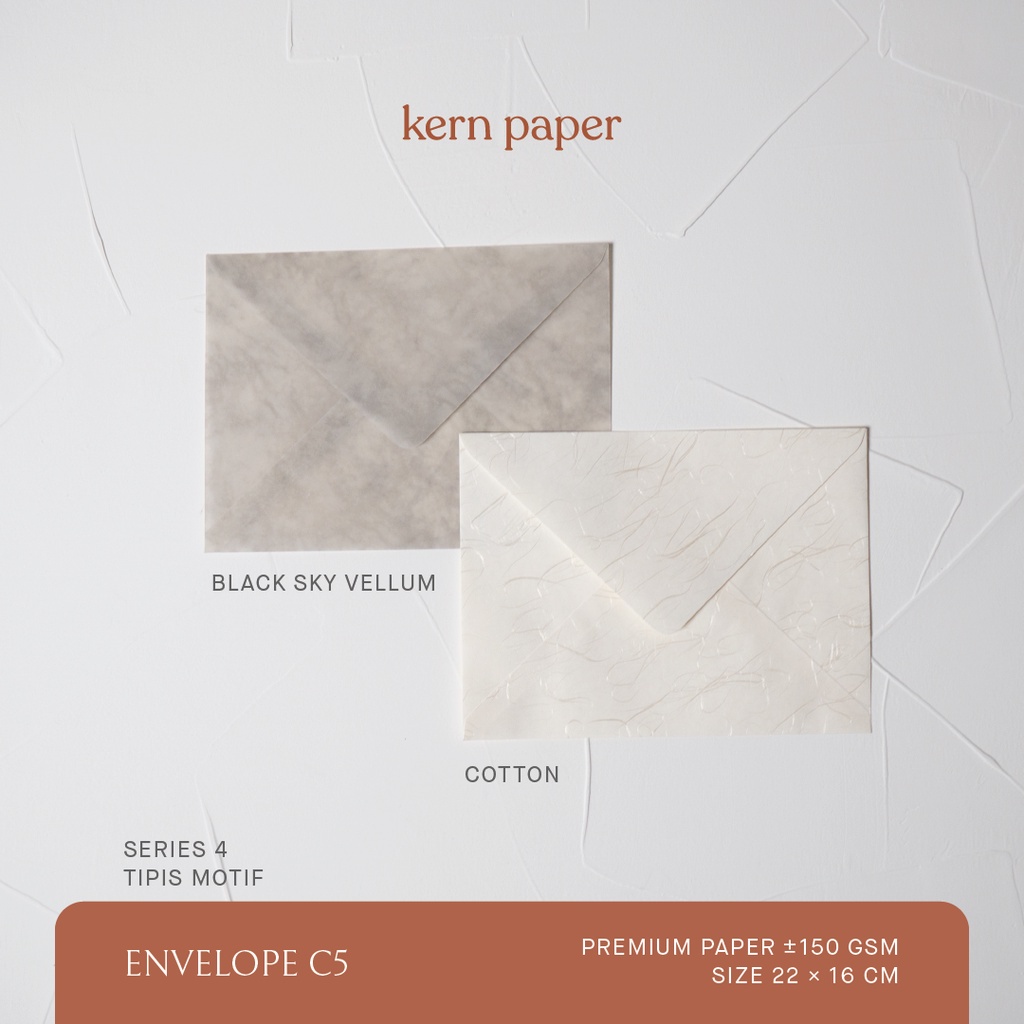 

Kern Paper Amplop C5 A5 - Series 4 | Amplop Undangan Kartu Ucapan Premium Paper