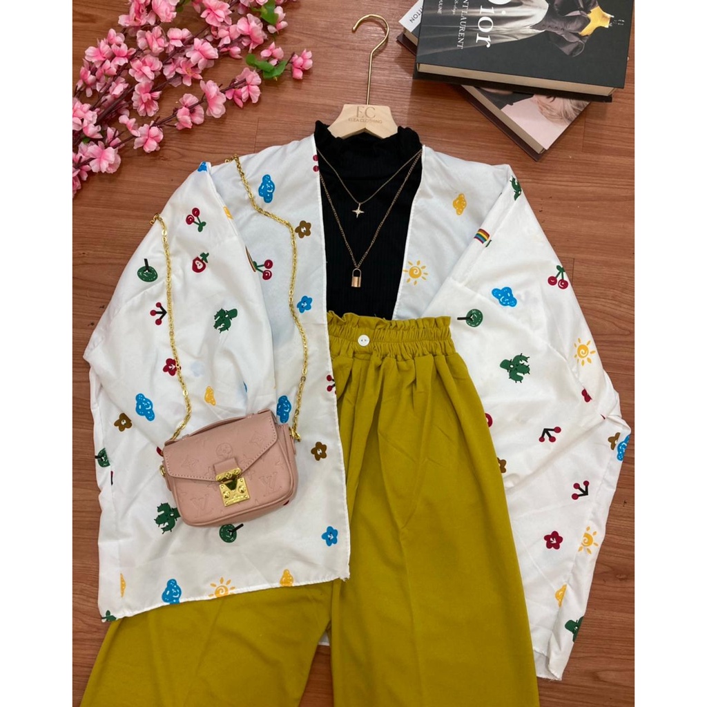 BEFAST - ZSO OOTD WANITA ONESET DYZ / NEW SET KIYOWO OUTER+CELANA+MANSET BADAN / Setelan Wanita Keluaran Terbaru / Pakaian Casual Wanita Remaja ABG / Fashion Kekinian Wanita / Oneset Daleman+Outer+Celana Panjang Terlaris / Trendy