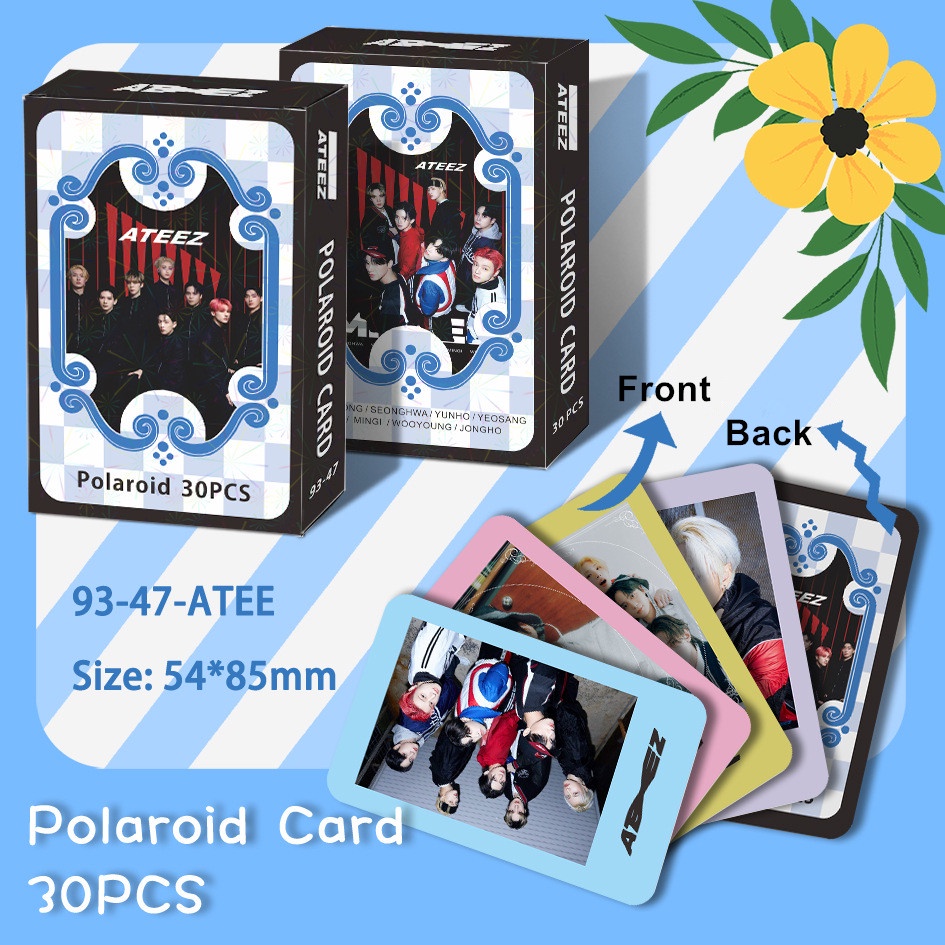 30pcs /box GOT7 TREASURE ATEEZ Id-HYPEN NJ Polariod Photocards Lomo Kartu ENHYPEN NJ Kpop Postcards