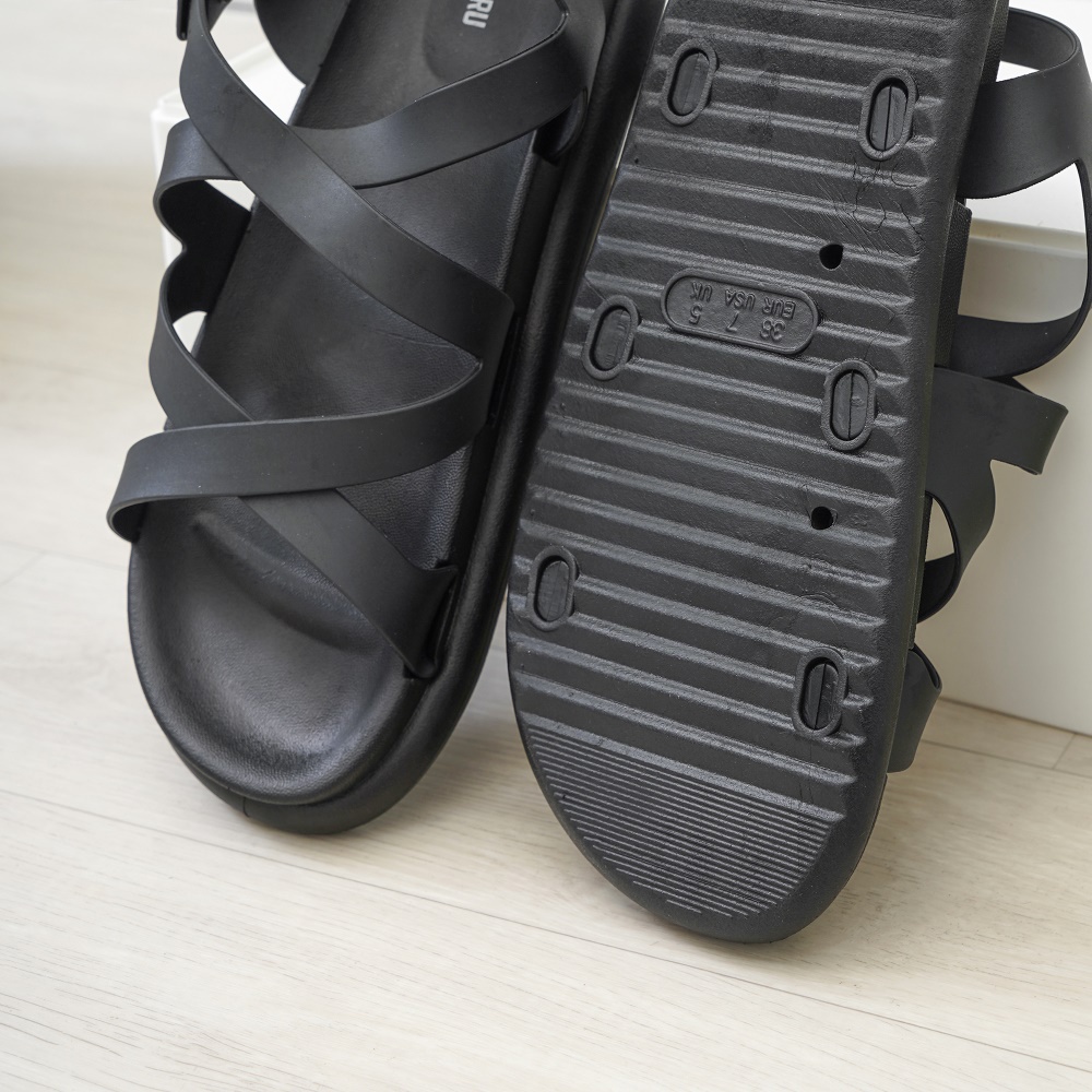 Ataru Ukuran 36 Sandal Wanita Cross - Hitam