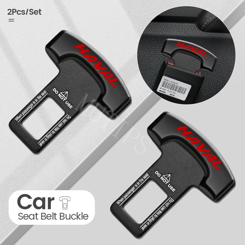 Haval 1/2Pcs Klip Gesper Sabuk Pengaman Pengaman Mobil Metal Hard Plug Alarm Stopper Menghilangkan Suara Untuk H2s H1 2022 2023 H5 H6 Jolion H2 M4 H9