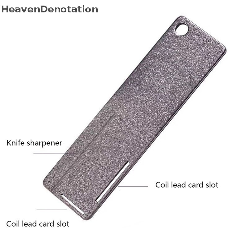 [HeavenDenotation] Alat Pengasah Kail Pancing Batu Berlian Portabel Kail Ikan Tajam Alat Batu Asahan Gantungan Kunci Untuk Aksesoris Memancing Outdoor HDV