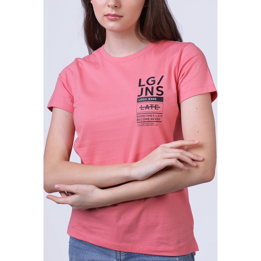Logo Jeans - Kaos Wanita Edrea 12770L4PK