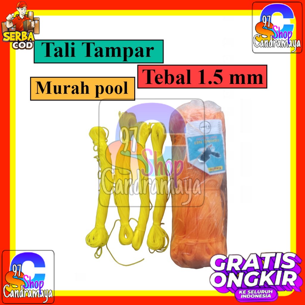 

チ SEA GULL tali tampar serbaguna, tali tampar bangunan, tali tampar 1.5 mm per 1pcs (50meter) ろ