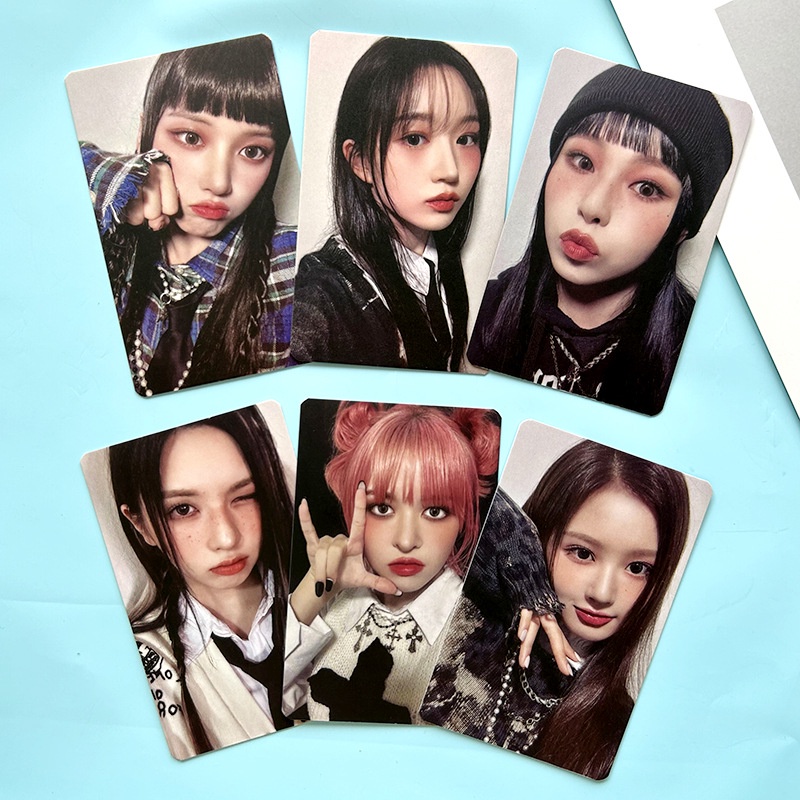 6pcs/set NMIXX 1st Mini Album EXPERGO Photocards Kartu Lomo Kpop Postcards Collection