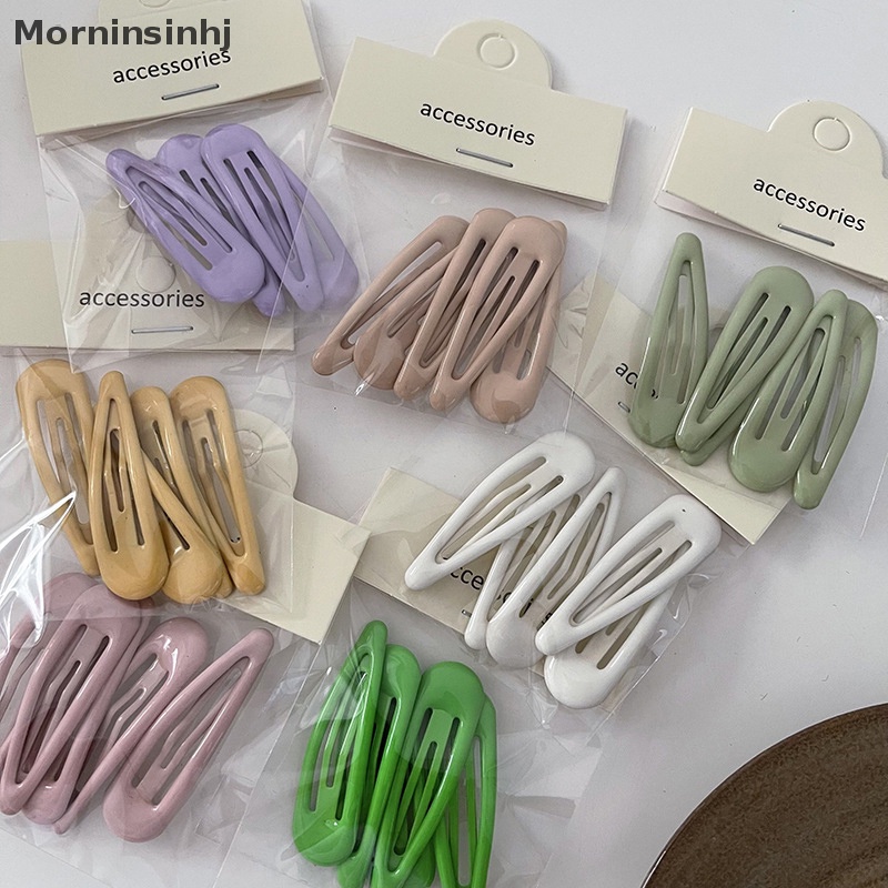 Mornin 5Pcs /set Jepit Rambut Bentuk Tetesan Air Warna Permen Lucu Untuk Klip Rambut Anak Perempuan Hairpin id