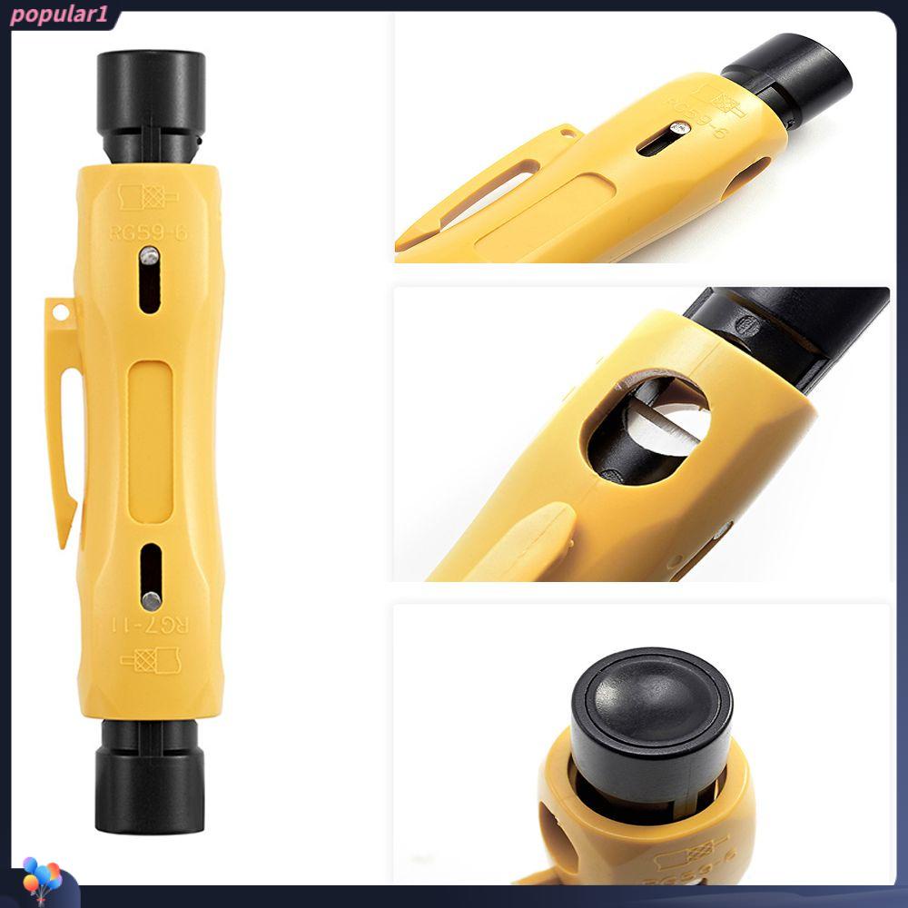 Populer Kabel Coaxial Jaket Cutter Tahan Lama Perbaikan Alat Tukang Listrik Kualitas Tinggi Kabel Wire Stripper Untuk Untuk RG59 RG11 RG7 RG6