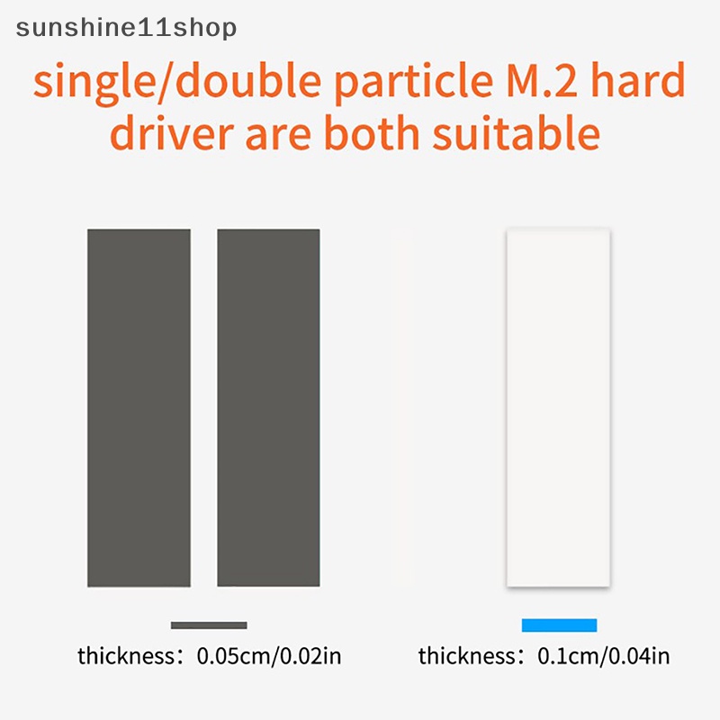 Sho M.2 ssd NVMe Heat Sink heatsink M2 2280sd Hard Disk Aluminium Heat Sink Dengan thermal Pad Untuk PCIe SATA M2 ssd PC thermal radiat N