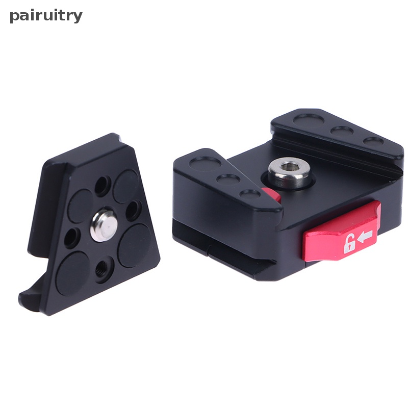 Prt Quick Release Mount Plate Board Penjepit Anti Goyang Port V Untuk Tripod DSLR Kandang PRT