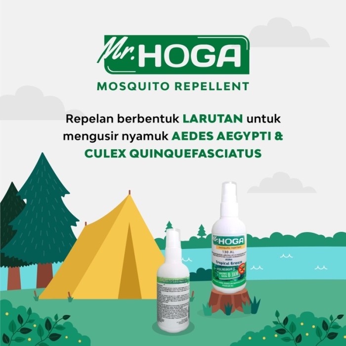 (NCS) Mr. Hoga Mosquito Repellent 80ml Spray Anti Digigit Nyamuk Mr Hoga Pengusir Nyamuk