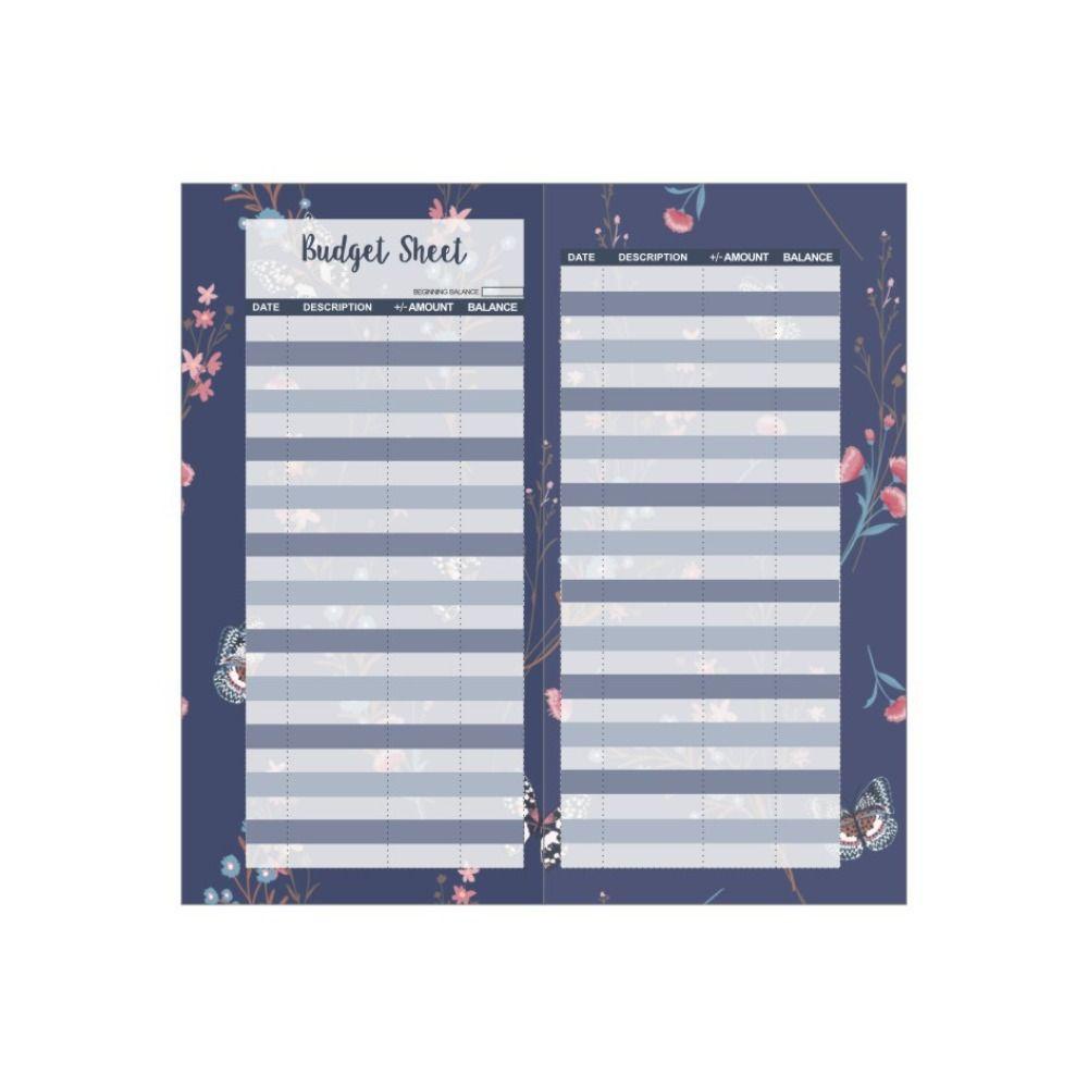 Lanfy A6 Budget Cardstock 12sheets Children Expense Planner Loose Leaf Perforated Habit Sistem Budidaya Untuk Menabung Uang