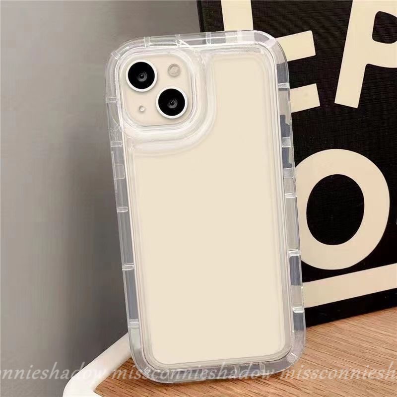 Ins Shockproof Case Untuk Vivo Y35 Y15 Y02 Y22 Y21s Y02s Y15s Y16 Y17 Y21 Y91C Y20 Y11 Y12 V25E Y20i Y12i Y22s Y12s Y91 Y15A Y30 V25 Y95 Y33s Y93 Transparan Airbag Lembut TPU Cover