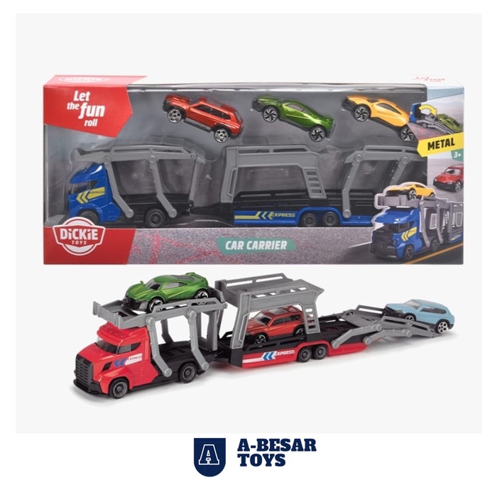 Dickie Toys Car Carrier Truck Set Original