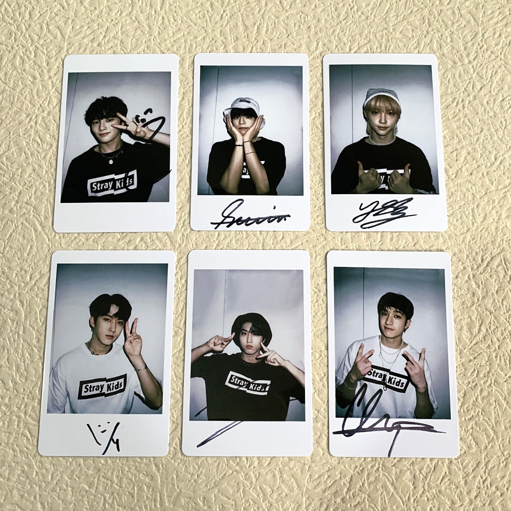 7pcs /set STRAY KIDS Photocards Kartu Lomo Straykids Signature Kpop Postcards