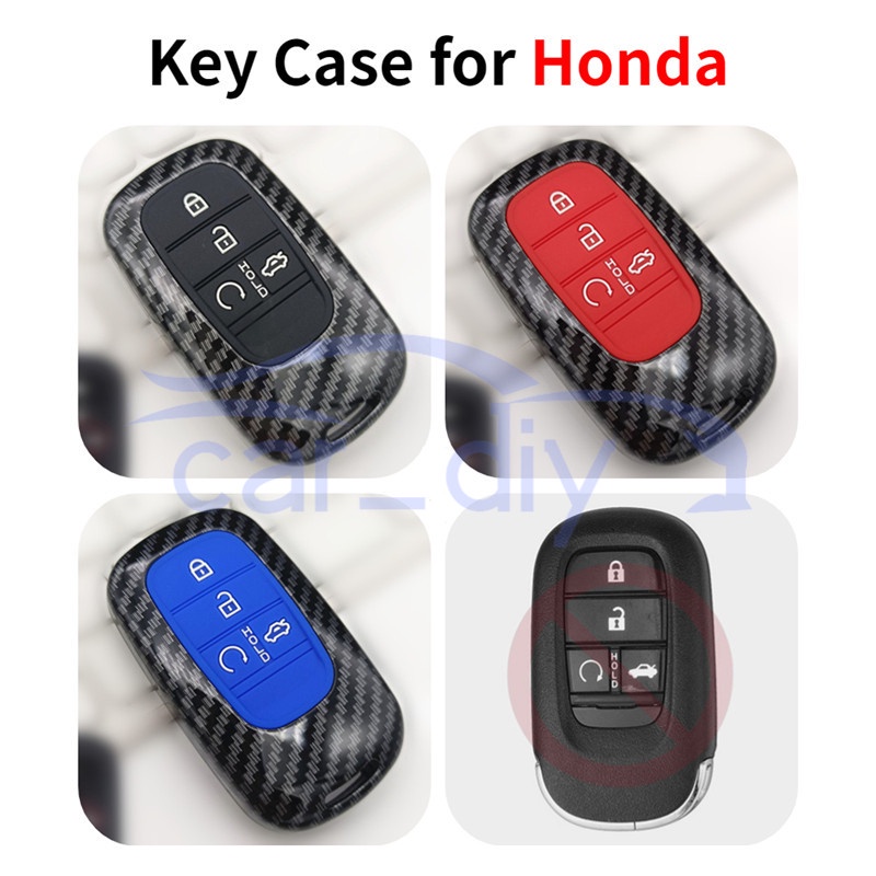 Kasus Kunci ABS Penutup Jarak Jauh Mobil Silikon Gantungan Untuk Honda Civic Accord 2022 Cangkang Pelindung Car Remote Key Case