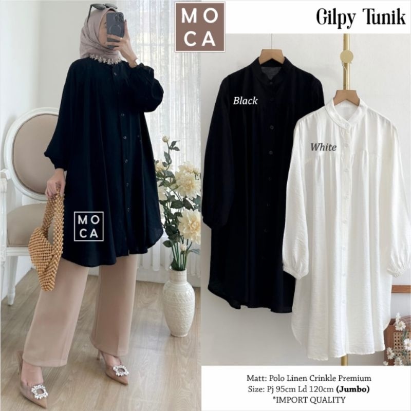GILPY TUNIK ORI MOCA | Ld120 Twill Cotton Rayon Premium