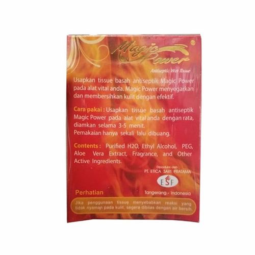 Magic Power Merah Antiseptic Wet Tissue