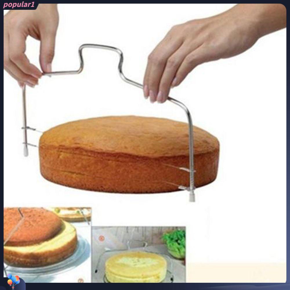 Populer 2kawat Kue Slicer New Alat Dapur Adjustable Trimmer Leveler