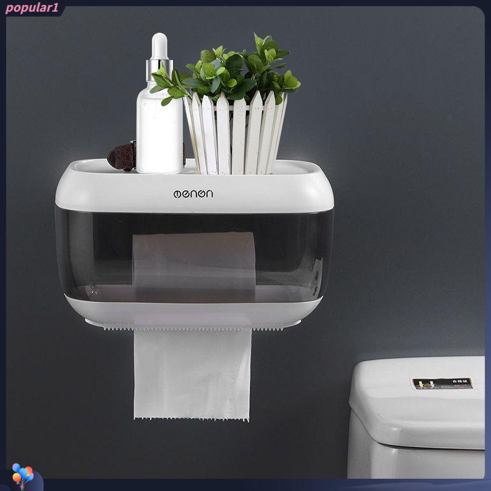 Populer Tempat Kertas Toilet New Tahan Air Dinding Dapur Penyimpanan Kertas Roll/ Dispenser Kertas Serut