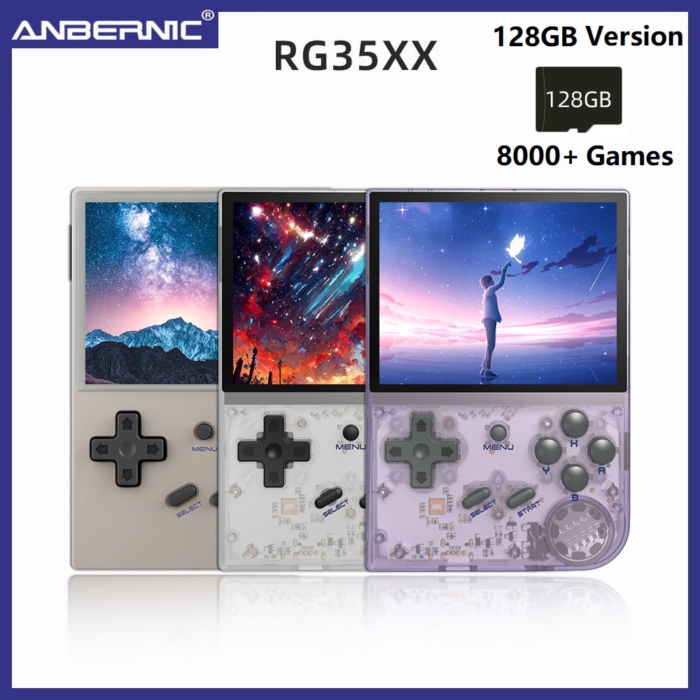 ANBERNIC RG35XX 128GB Emulator Retro Game Console 3.5-inch IPS Screen