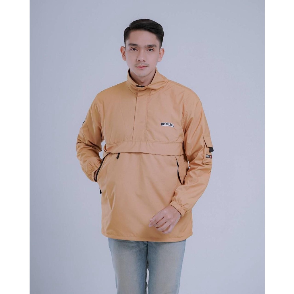 Jaket Parasut Cagoule Pria Wanita Polos | Bahan Taslan Anti Air & Angin | Unisex Daily Jacket