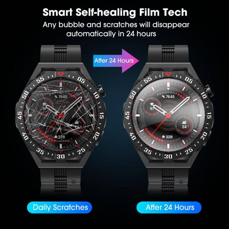 Film Hydrogel Bening Untuk Huawei Watch 4pro Smart Watch Anti blue light Pelindung Layar Bukan Kaca Untuk Huawei Watch4 Pro 46mm 48mm