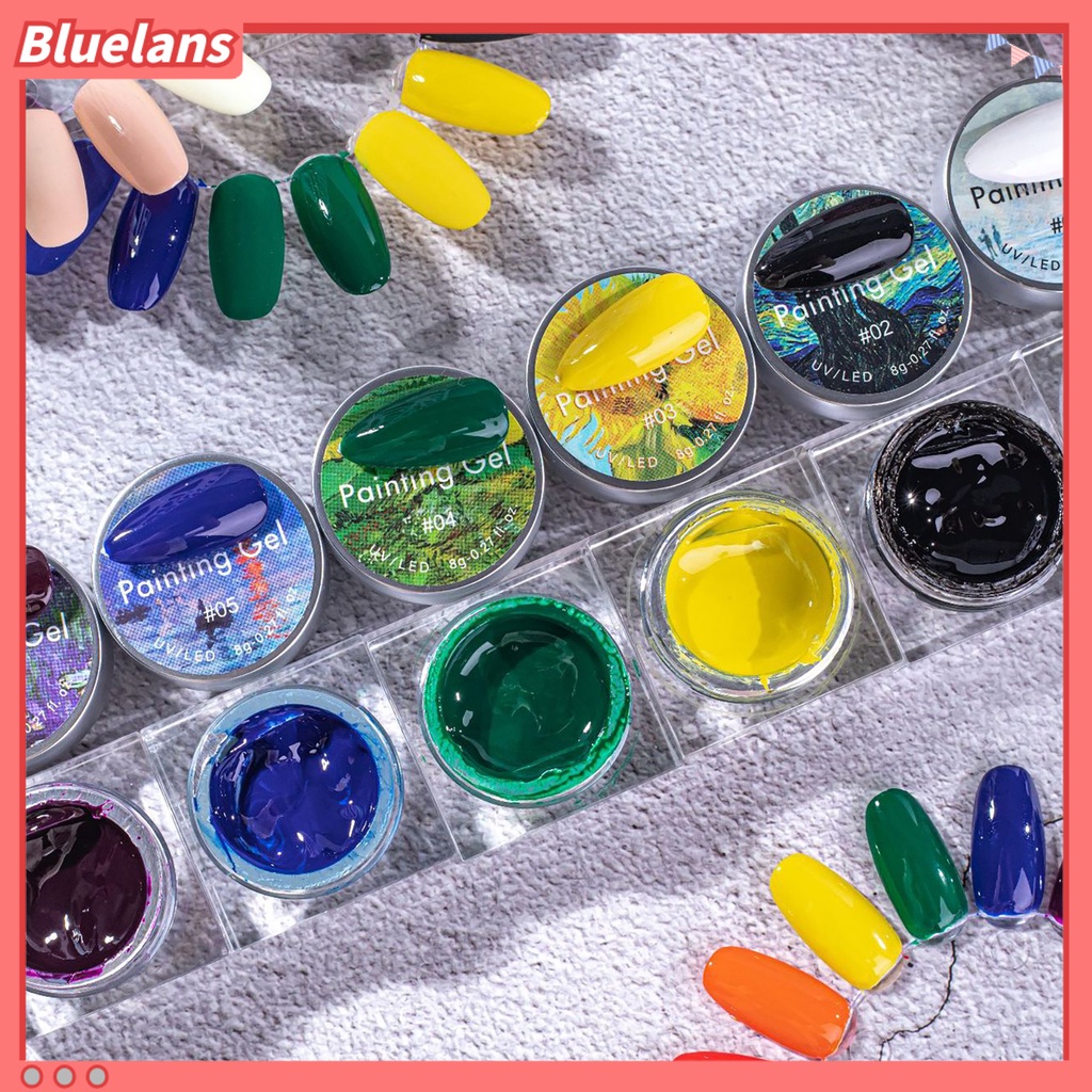 [BLM] 8g Manicure Painted Glue Bahan Aman Tahan Air Krim Kutek Cat Dicat Fototerapi Lem Manicure Polish Gel Perlengkapan Kuku