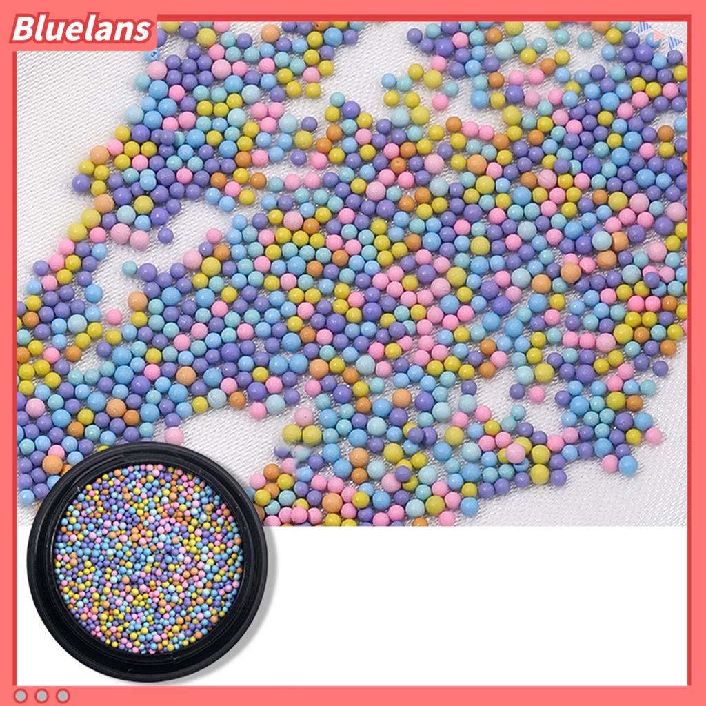 [BLM] 1kotak Hiasan Kuku Bulat Warna Hidup Permukaan Halus Mudah Diterapkan Aplikasi Lebar Hias Alloy 3D Manik-Manik Longgar Pesona Kuku Desain Manicure Untuk Salon Kuku