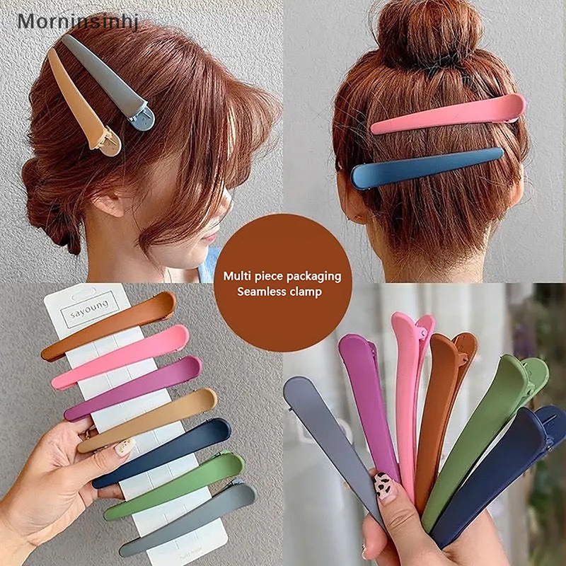 Mornin 10Pcs /Set Permen Warna Duckbill Klip Profesional Hairdressing Jepit Rambut Plastik DIY Perawatan Rambut Hair Clamp Styling Tools id